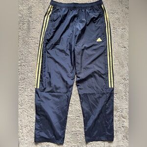 Adidas navy wideleg track pants